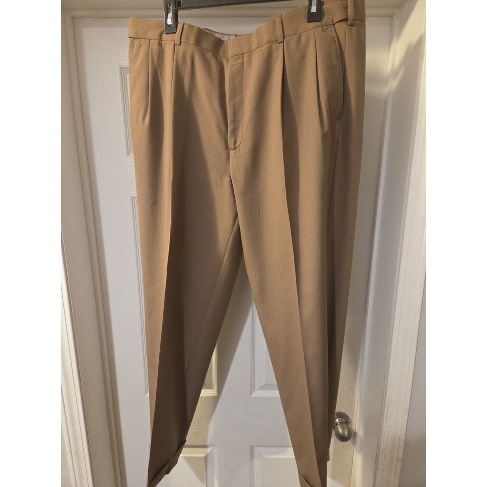 LANDS END Classic Clothing Traditional Fit Front Chino Pants Mens Size 37x29